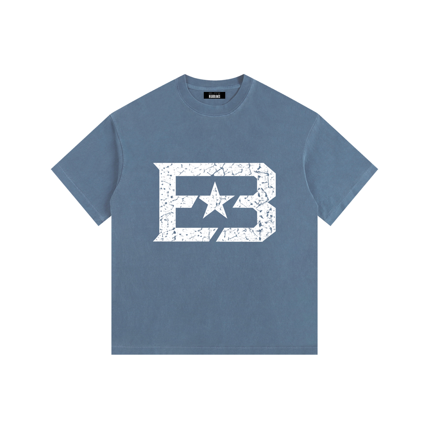 EB "Star" Vintage Washed Oversized Cotton T-Shirt