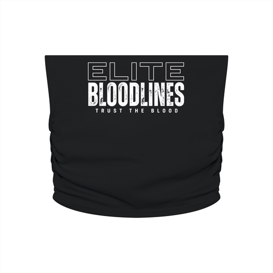 ELITE BLOODLINES Ruched Cropped Yoga Tube Top