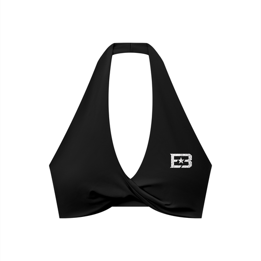 EB "Star" Women's Pleated Halter Sports Bra