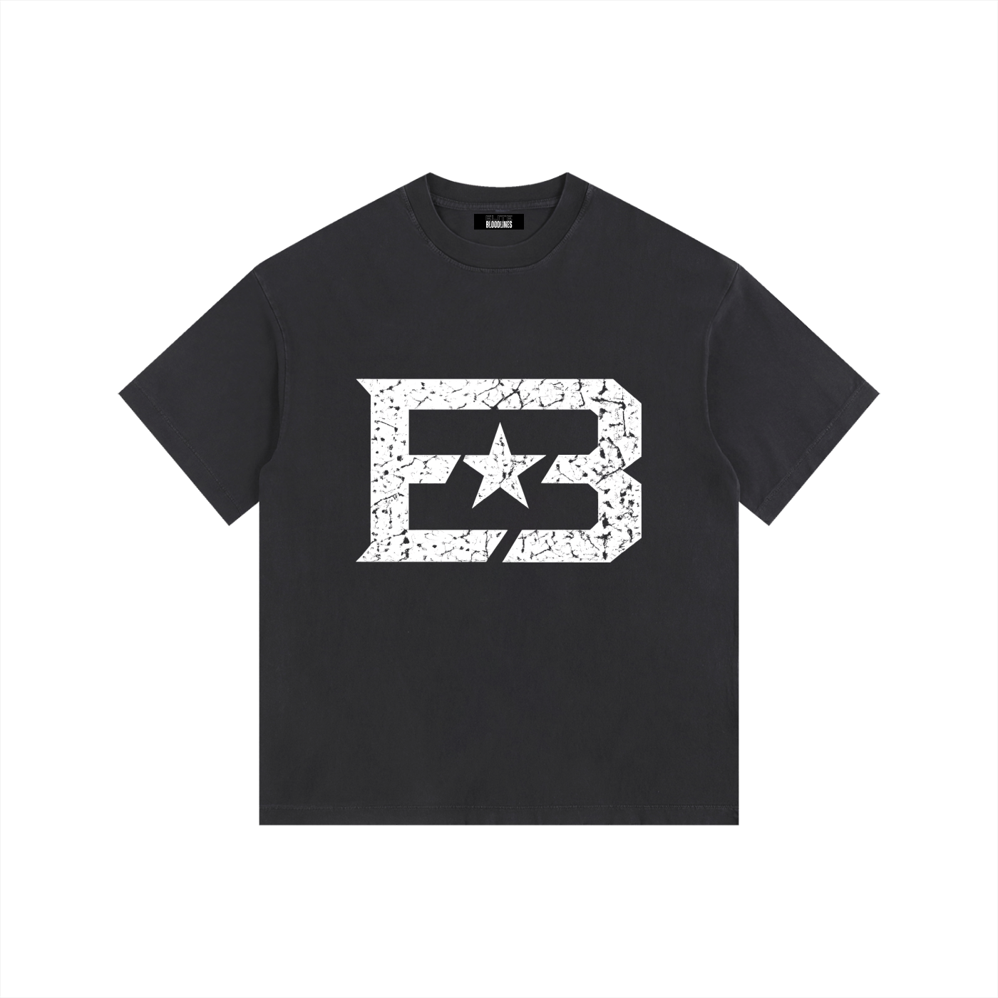 EB "Star" Vintage Washed Oversized Cotton T-Shirt
