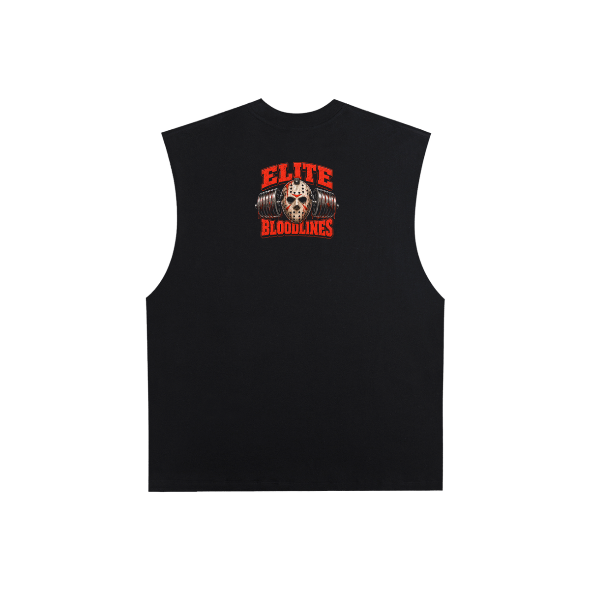 EB Death By Benchpress Raw Edge Cotton Tank Top