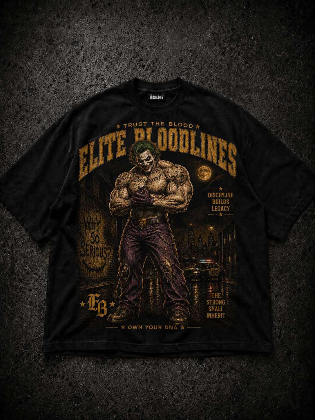 EB Gains Horror Why So Serious Oversized T-shirt