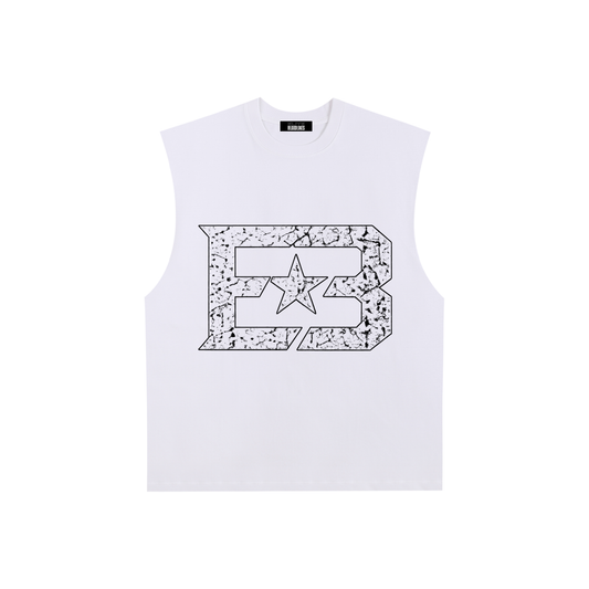 EB Star Raw Edge Cotton Tank Top