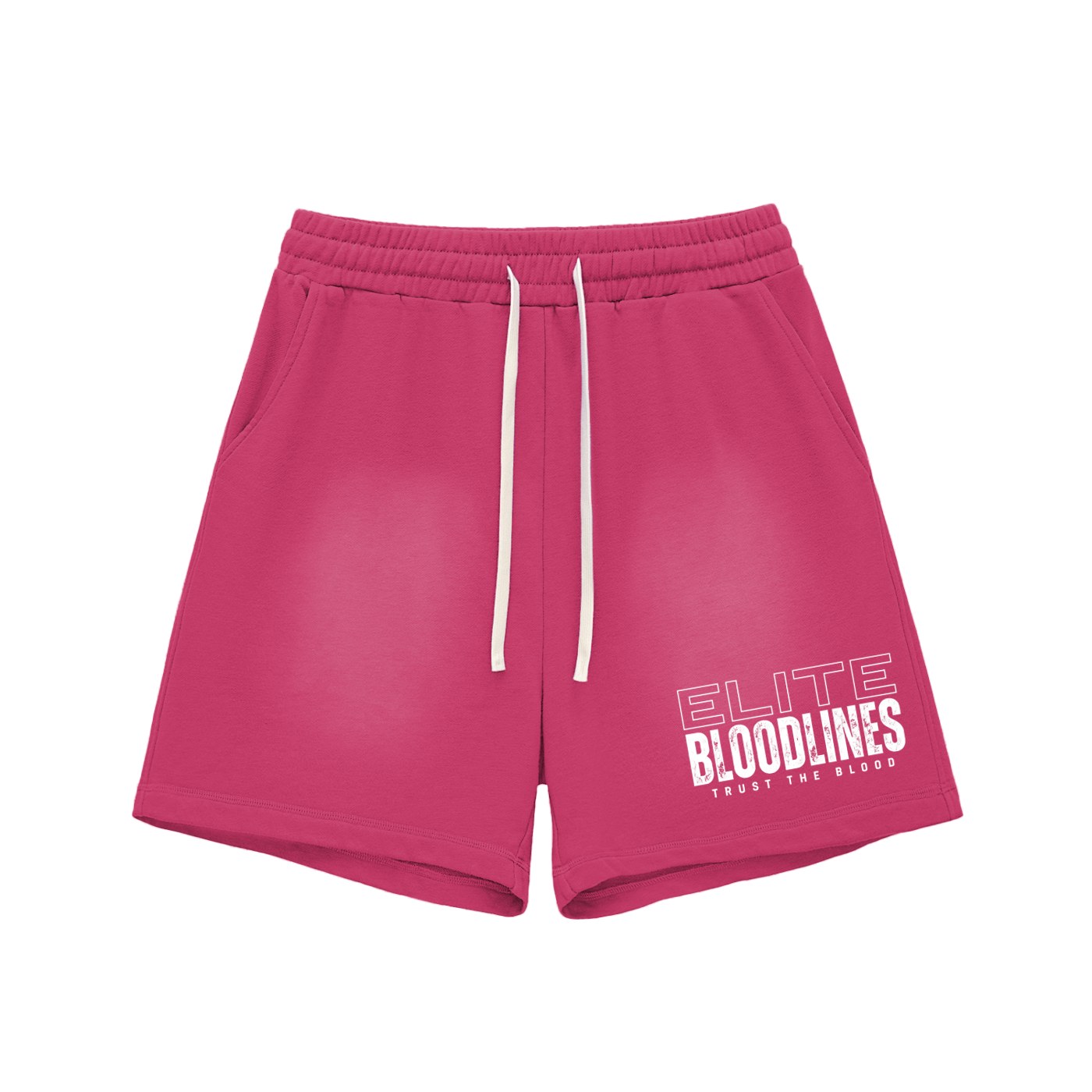 EB Core Line Sun Fade Raw Edge Cotton Shorts