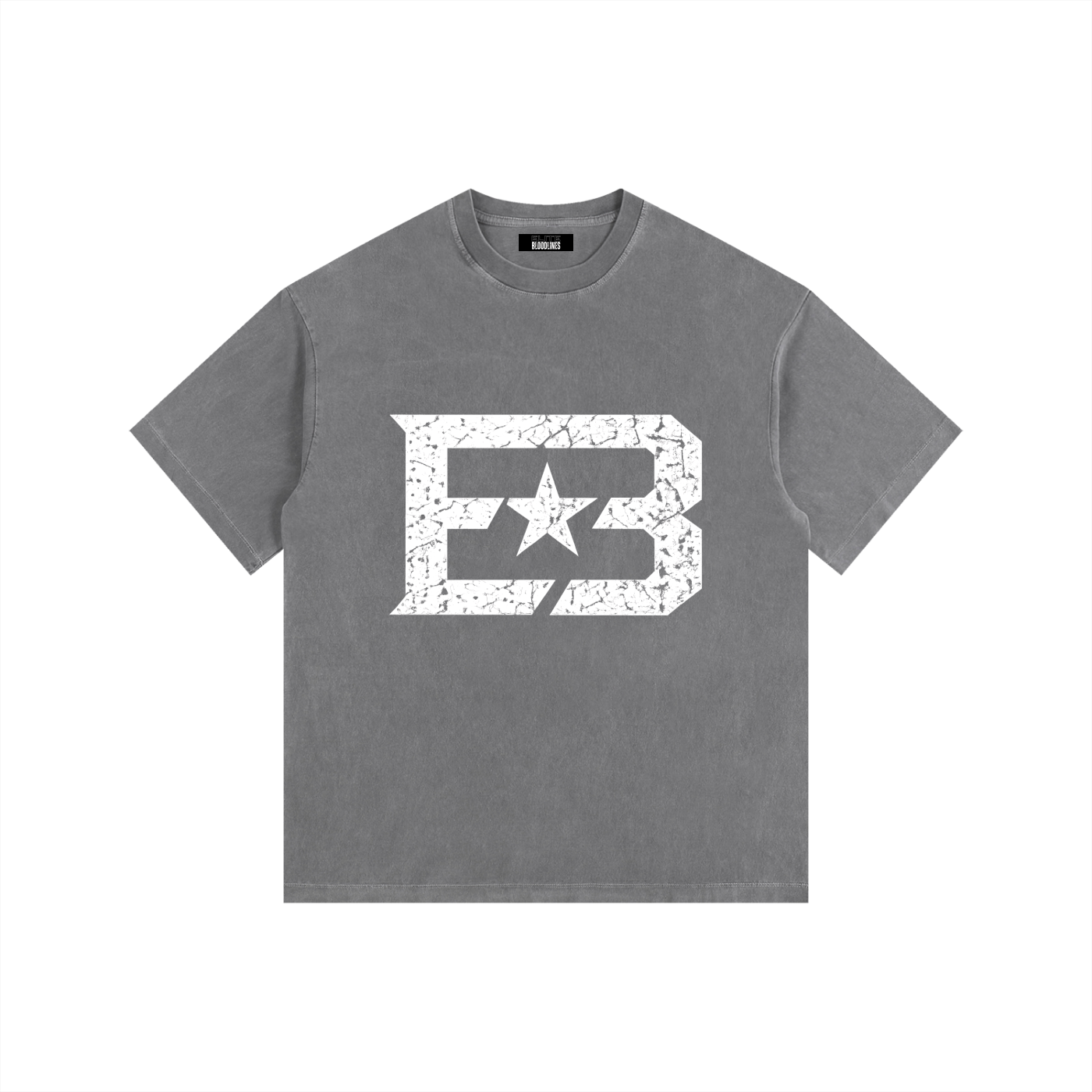 EB "Star" Vintage Washed Oversized Cotton T-Shirt