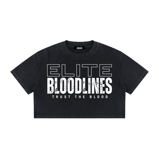 EB Core Line Women's Mineral Wash Cotton Crop T-Shirt