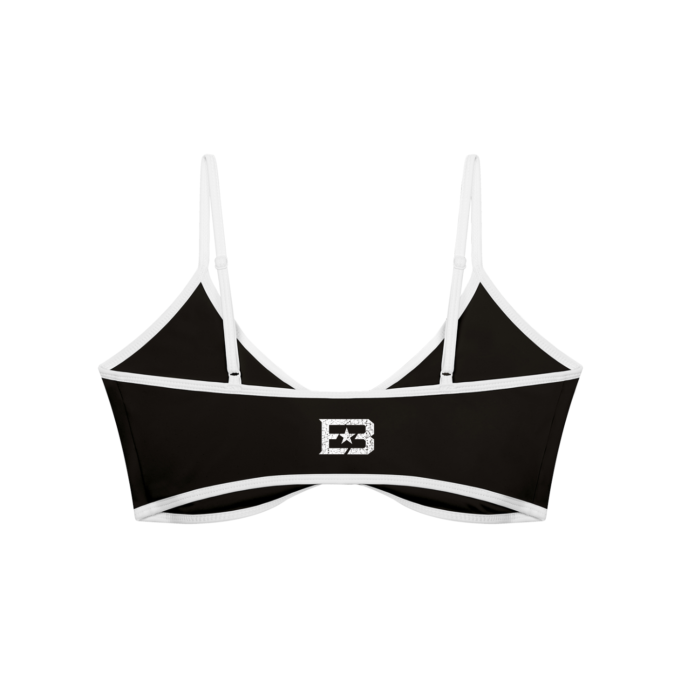 EB Star Color Block Ruched V-Neck Sports Bra