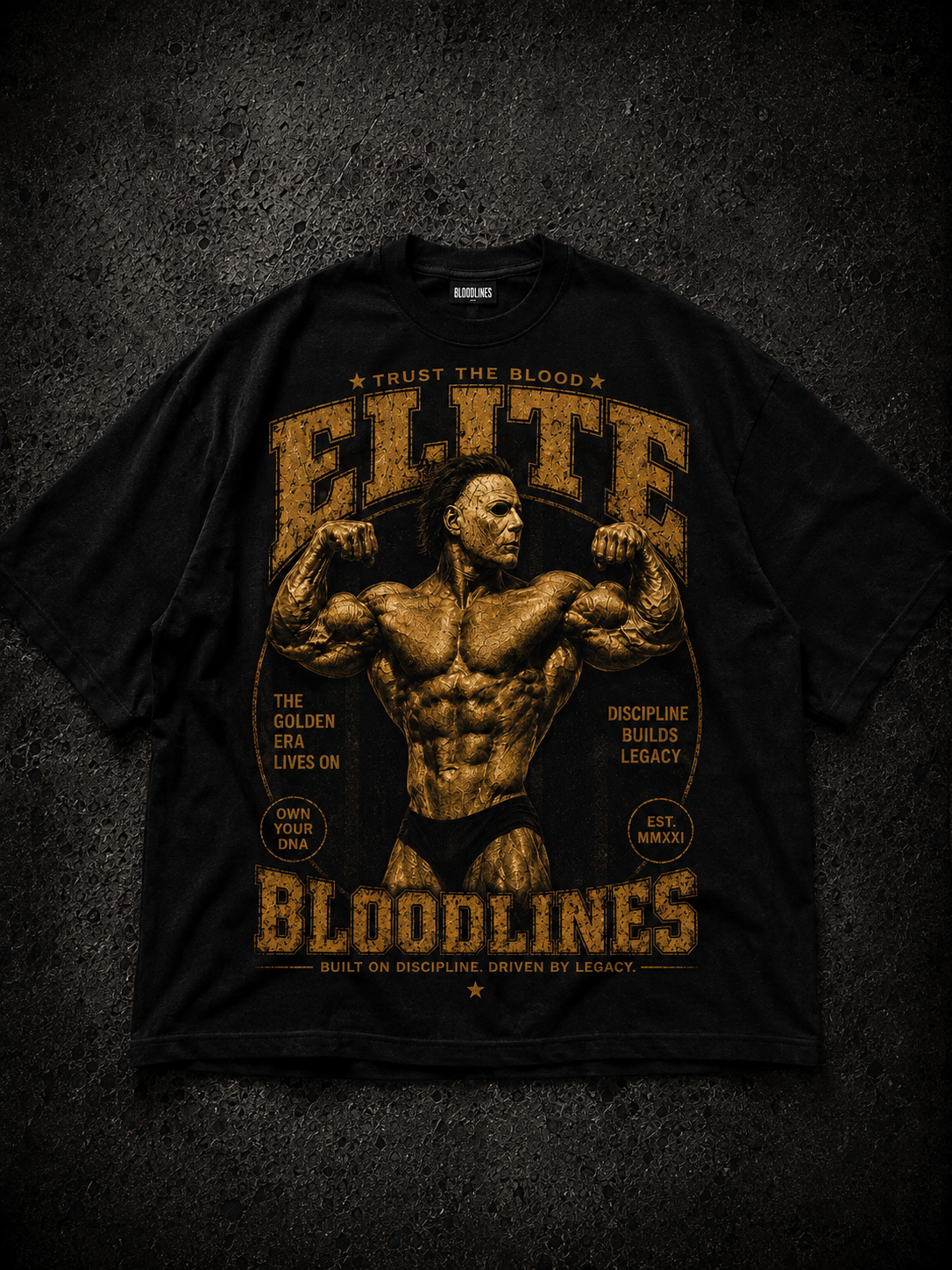 GAINZ HORROR Golden Michael Oversized T-shirt