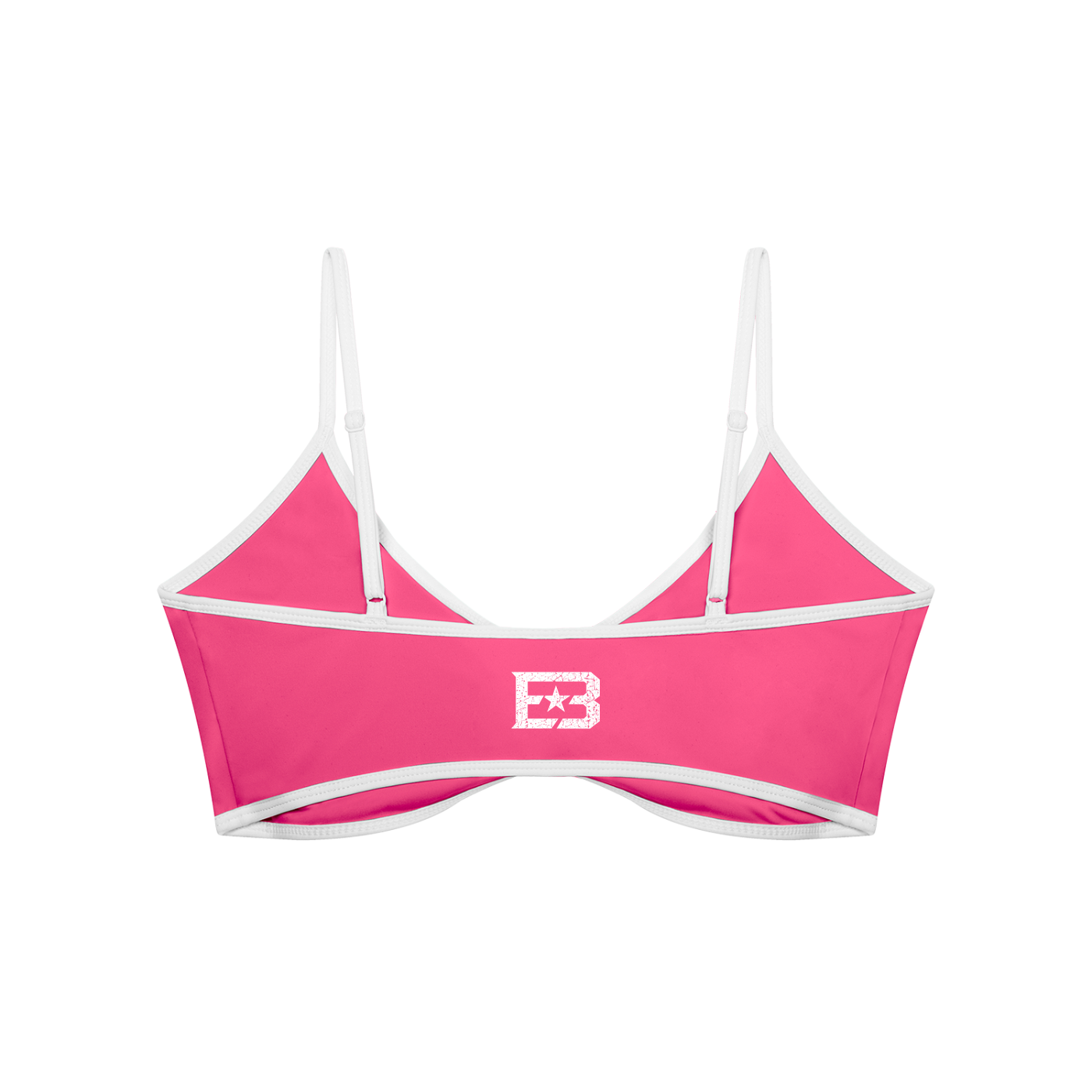 EB Star Color Block Ruched V-Neck Sports Bra