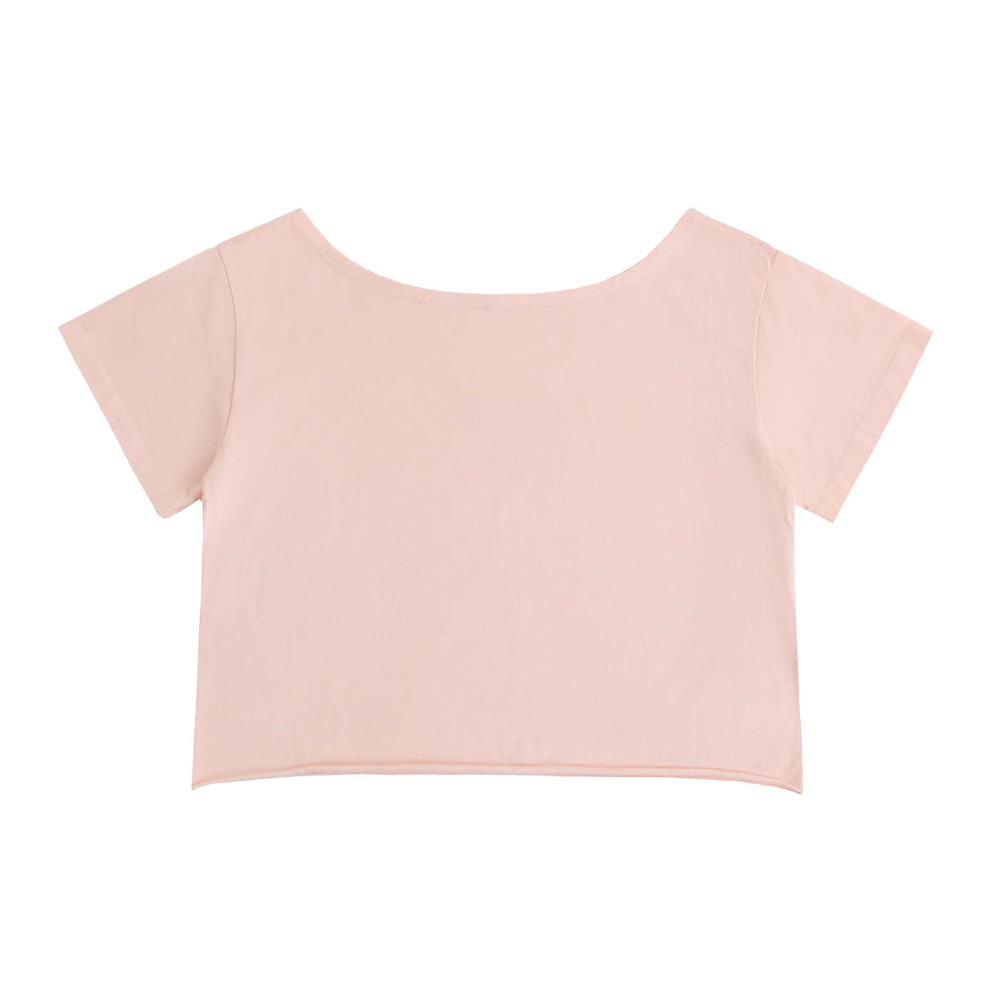 ELITE BLOODLINES Off-Shoulder Rolled Hem Cotton T-Shirt
