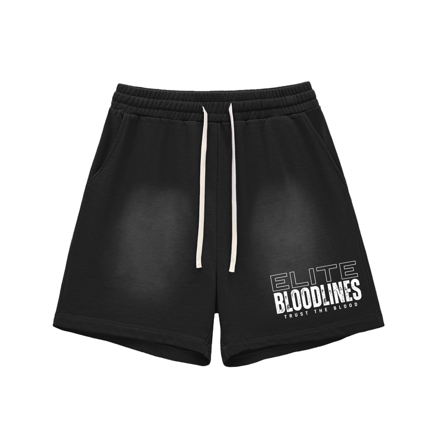 EB Core Line Sun Fade Raw Edge Cotton Shorts