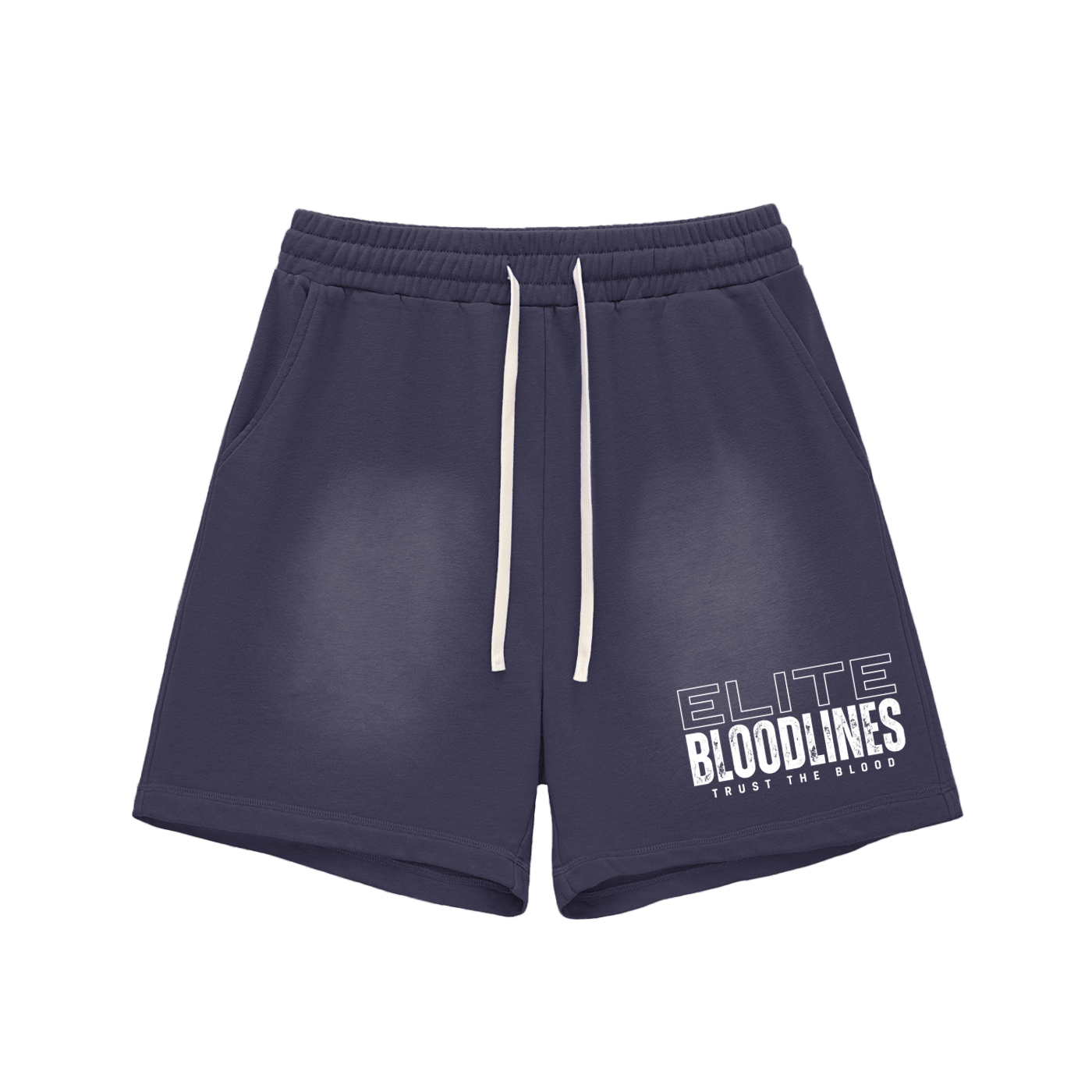 EB Core Line Sun Fade Raw Edge Cotton Shorts
