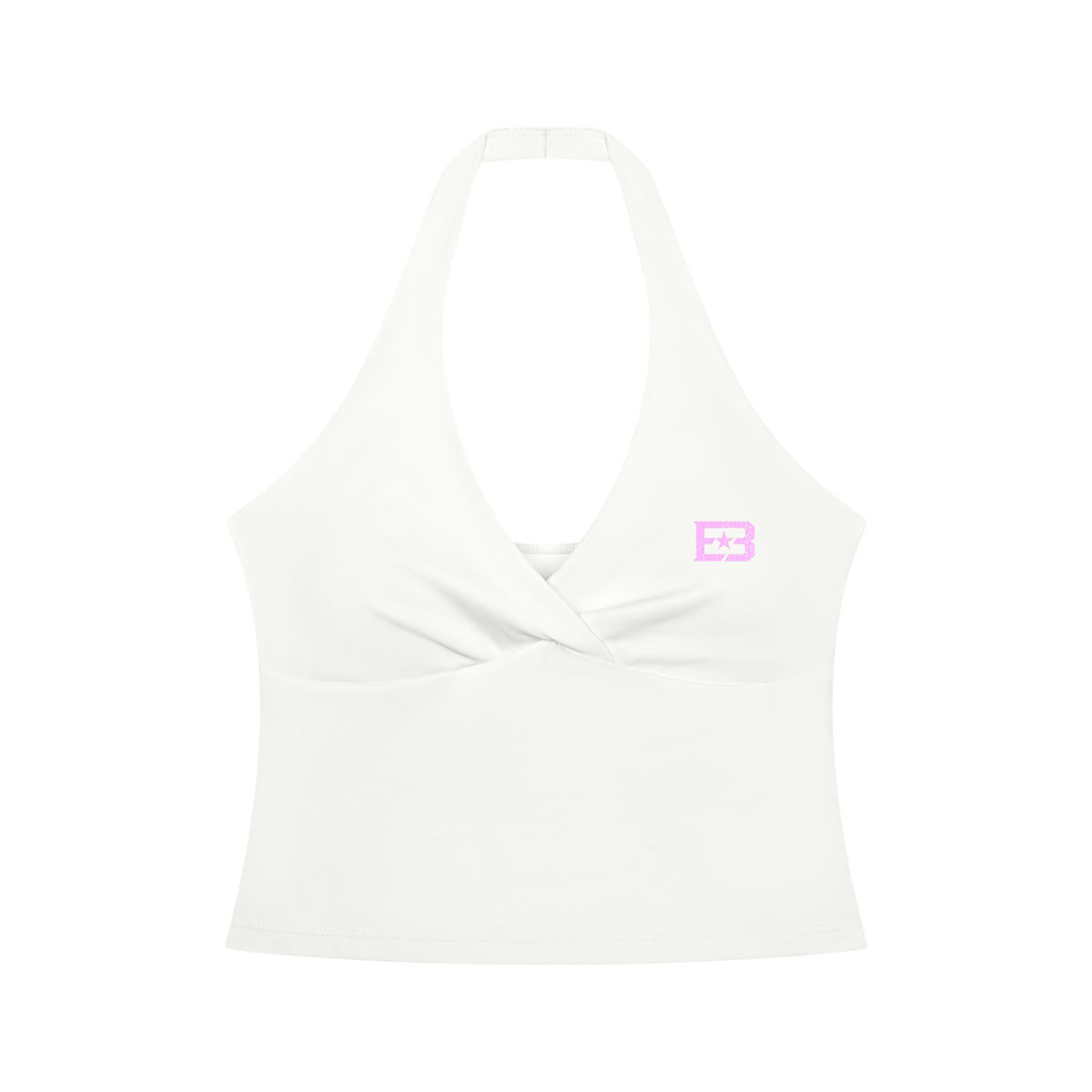 EB Star Women’s Ruched Halter Yoga Tank Top