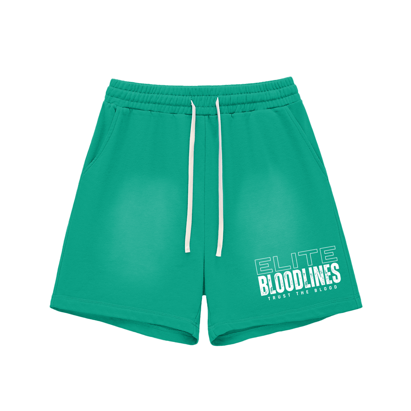 EB Core Line Sun Fade Raw Edge Cotton Shorts
