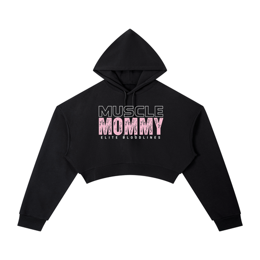MUSCLE MOMMY Essential Cropped Hoodie