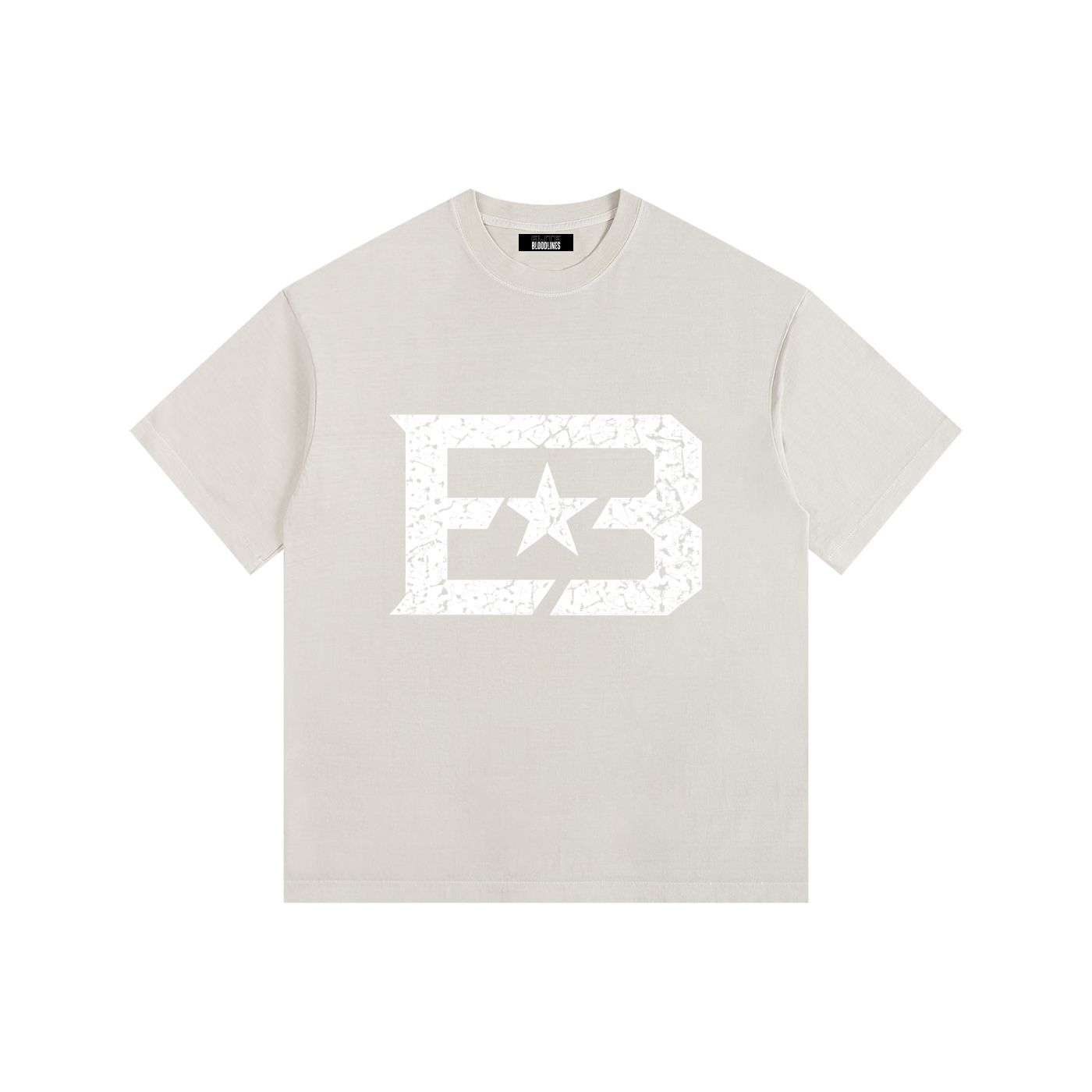 EB "Star" Vintage Washed Oversized Cotton T-Shirt