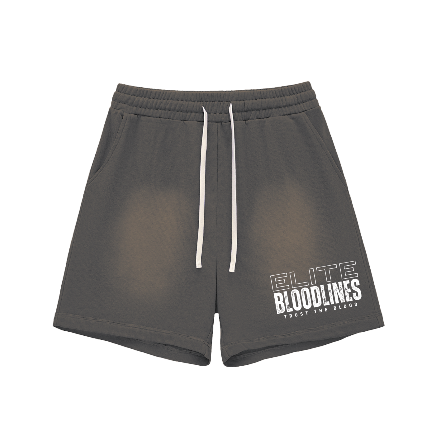 EB Core Line Sun Fade Raw Edge Cotton Shorts